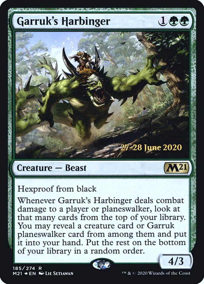 Garruk's Harbinger  [Core Set 2021 Prerelease Promos] | Mega City Incorporated