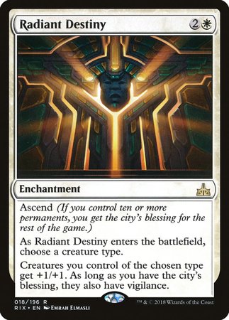 Radiant Destiny [Rivals of Ixalan] | Mega City Incorporated