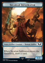 Soldier (003) // Sicarian Infiltrator Double-sided Token [Universes Beyond: Warhammer 40,000 Tokens] | Mega City Incorporated
