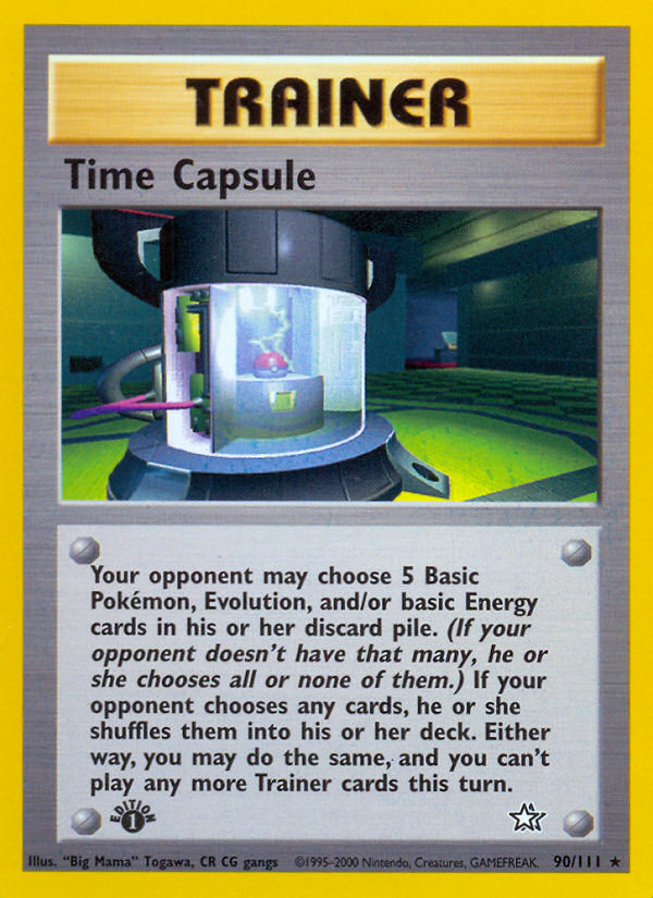 Time Capsule (90/111) [Neo Genesis 1st Edition] | Mega City Incorporated