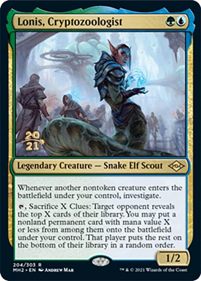 Lonis, Cryptozoologist [Modern Horizons 2 Prerelease Promos] | Mega City Incorporated