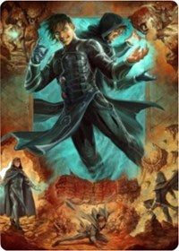 Jace, Mirror Mage 2 Art Card [Zendikar Rising Art Series] | Mega City Incorporated