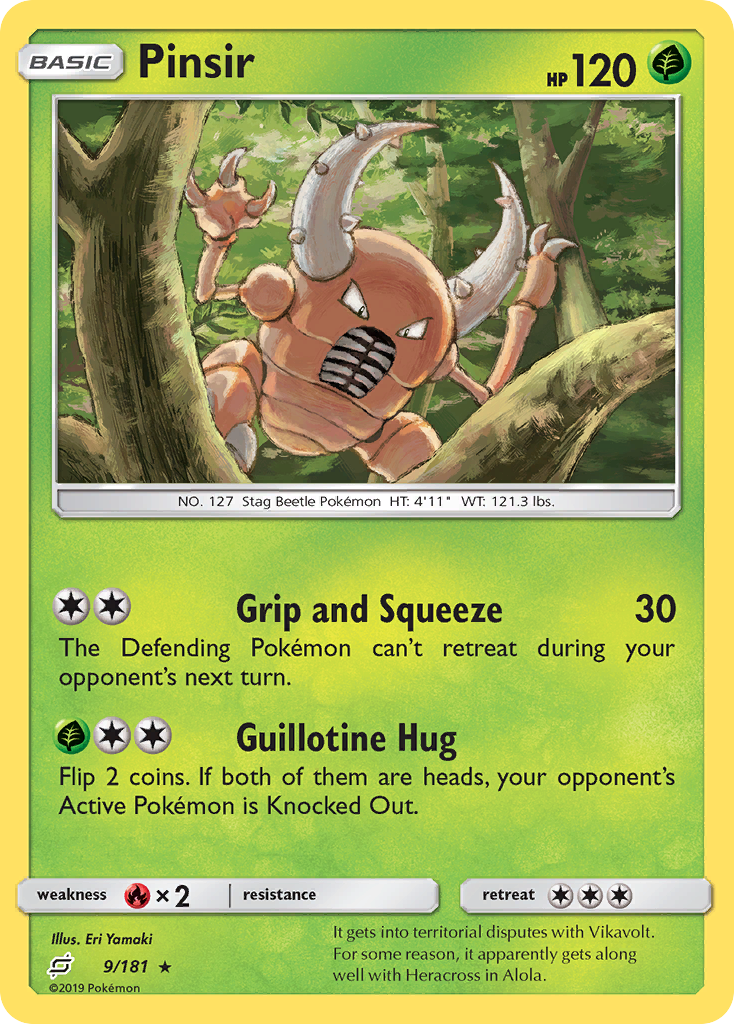 Pinsir (9/181) [Sun & Moon: Team Up] | Mega City Incorporated