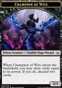 Champion of Wits // Warrior Double-sided Token [Hour of Devastation Tokens] | Mega City Incorporated