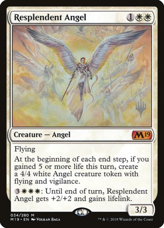 Resplendent Angel [Core Set 2019 Promos] | Mega City Incorporated