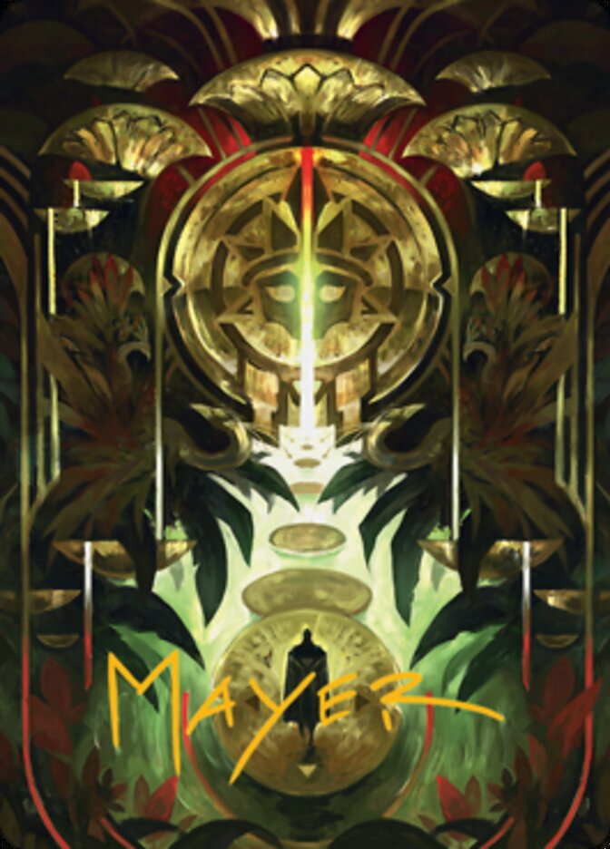 Jetmir's Garden 1 Art Card (Gold-Stamped Signature) [Streets of New Capenna Art Series] | Mega City Incorporated