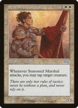 Seasoned Marshal [Urza's Saga] | Mega City Incorporated