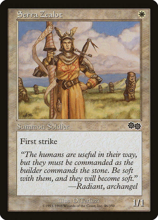 Serra Zealot [Urza's Saga] | Mega City Incorporated