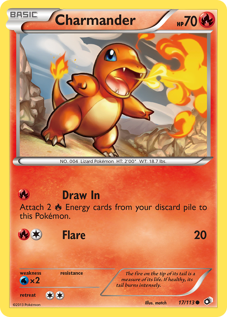 Charmander (17/113) [Black & White: Legendary Treasures] | Mega City Incorporated