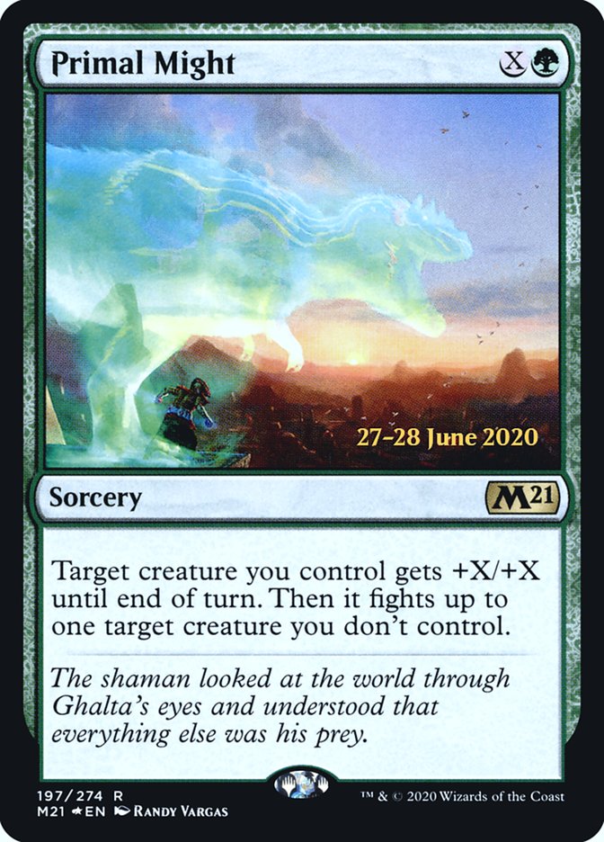 Primal Might  [Core Set 2021 Prerelease Promos] | Mega City Incorporated