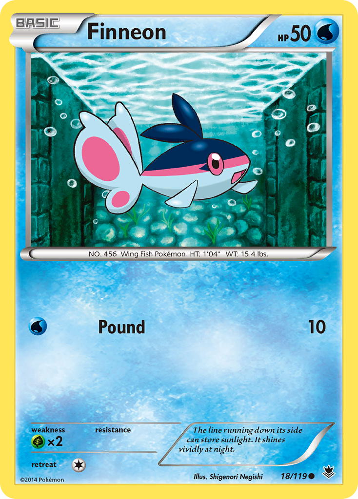 Finneon (18/119) [XY: Phantom Forces] | Mega City Incorporated