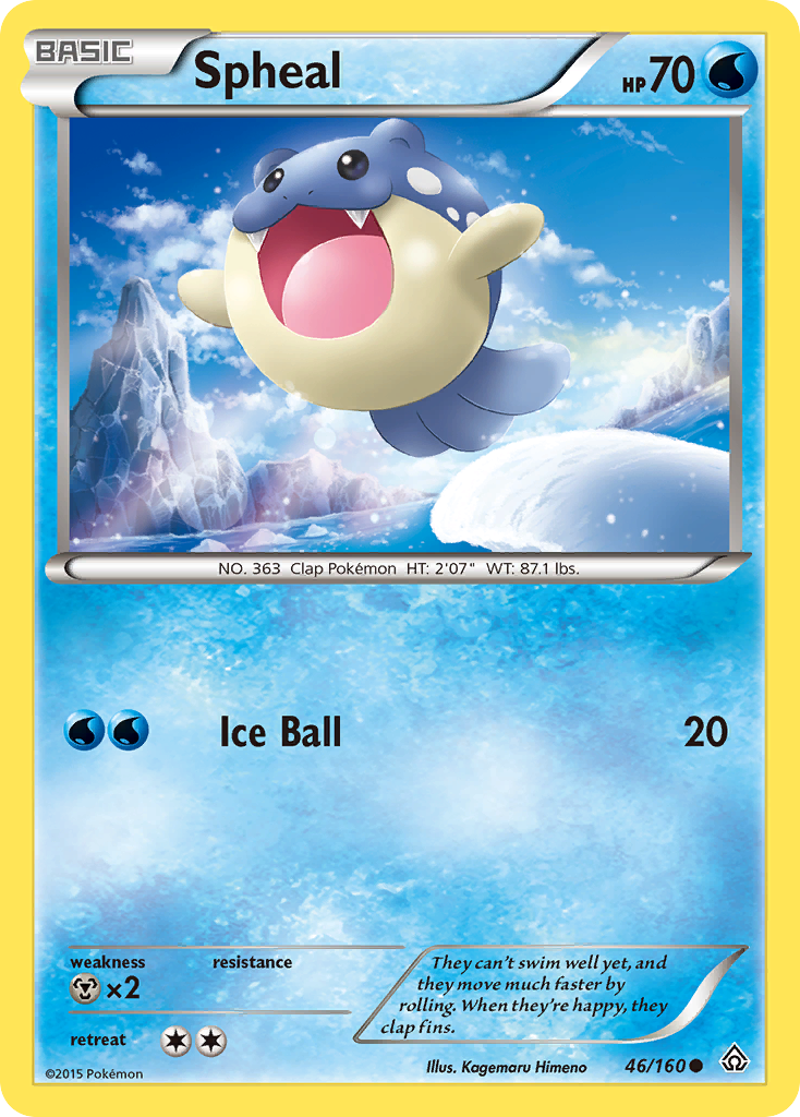 Spheal (46/160) [XY: Primal Clash] | Mega City Incorporated