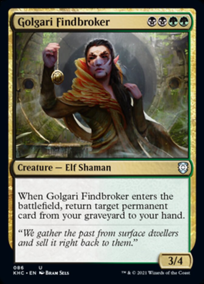 Golgari Findbroker [Kaldheim Commander] | Mega City Incorporated