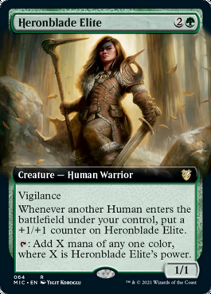 Heronblade Elite (Extended) [Innistrad: Midnight Hunt Commander] | Mega City Incorporated