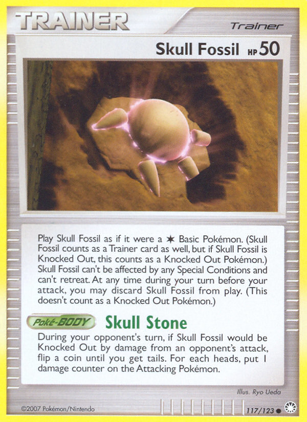 Skull Fossil (117/123) [Diamond & Pearl: Mysterious Treasures] | Mega City Incorporated