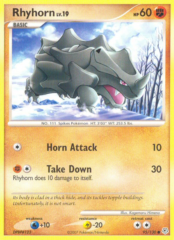 Rhyhorn (95/130) [Diamond & Pearl: Base Set] | Mega City Incorporated