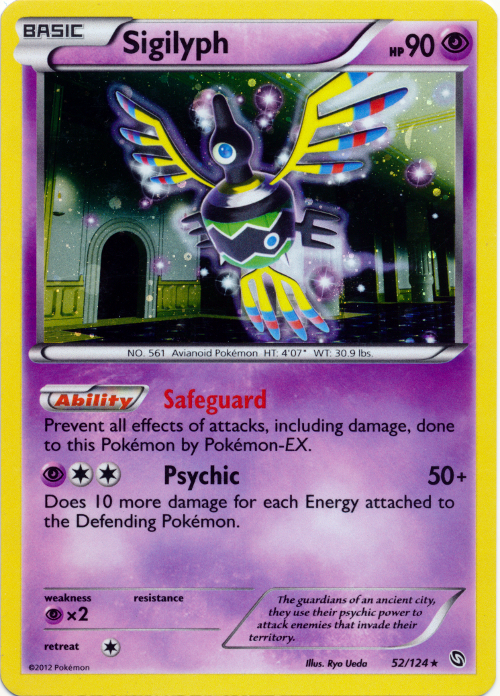 Sigilyph (52/124) (Cosmos Holo) [Black & White: Dragons Exalted] | Mega City Incorporated