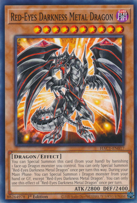 Red-Eyes Darkness Metal Dragon [HAC1-EN017] Common | Mega City Incorporated