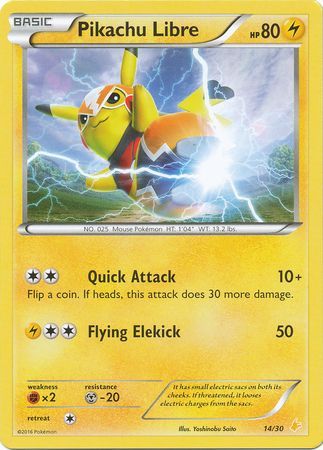 Pikachu Libre (14/30) [XY: Trainer Kit 3 - Pikachu Libre] | Mega City Incorporated