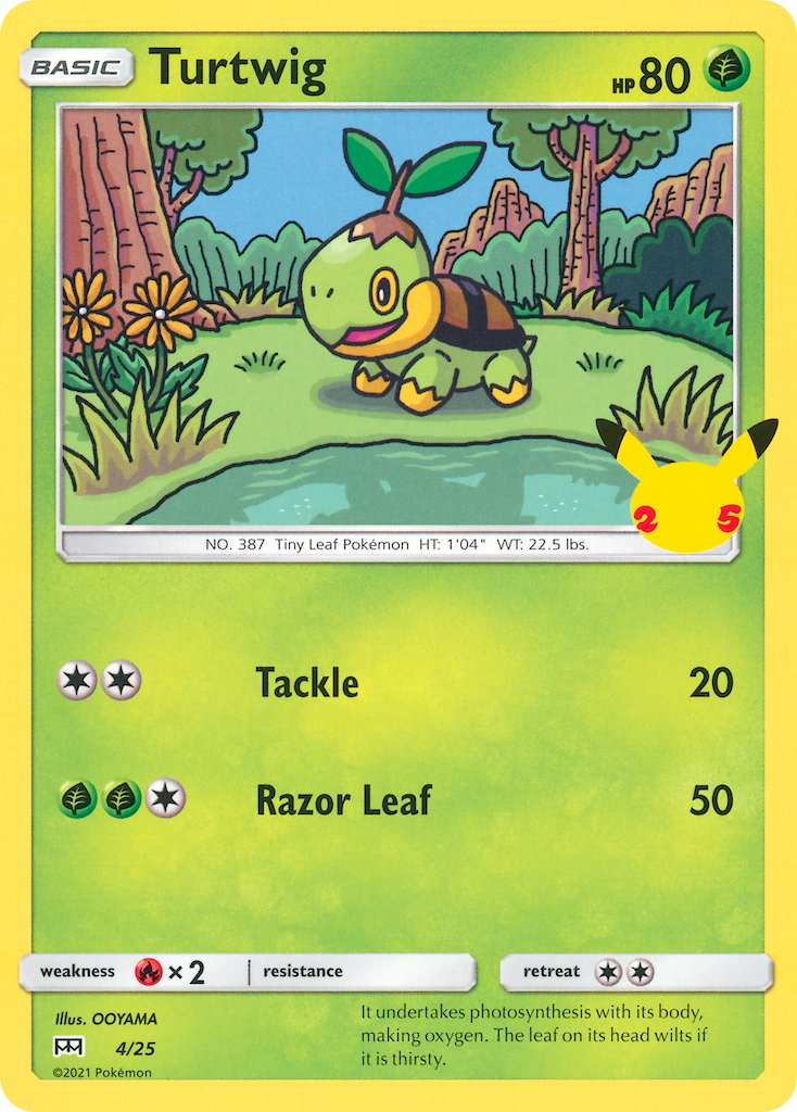 Turtwig (4/25) [McDonald's 25th Anniversary] | Mega City Incorporated