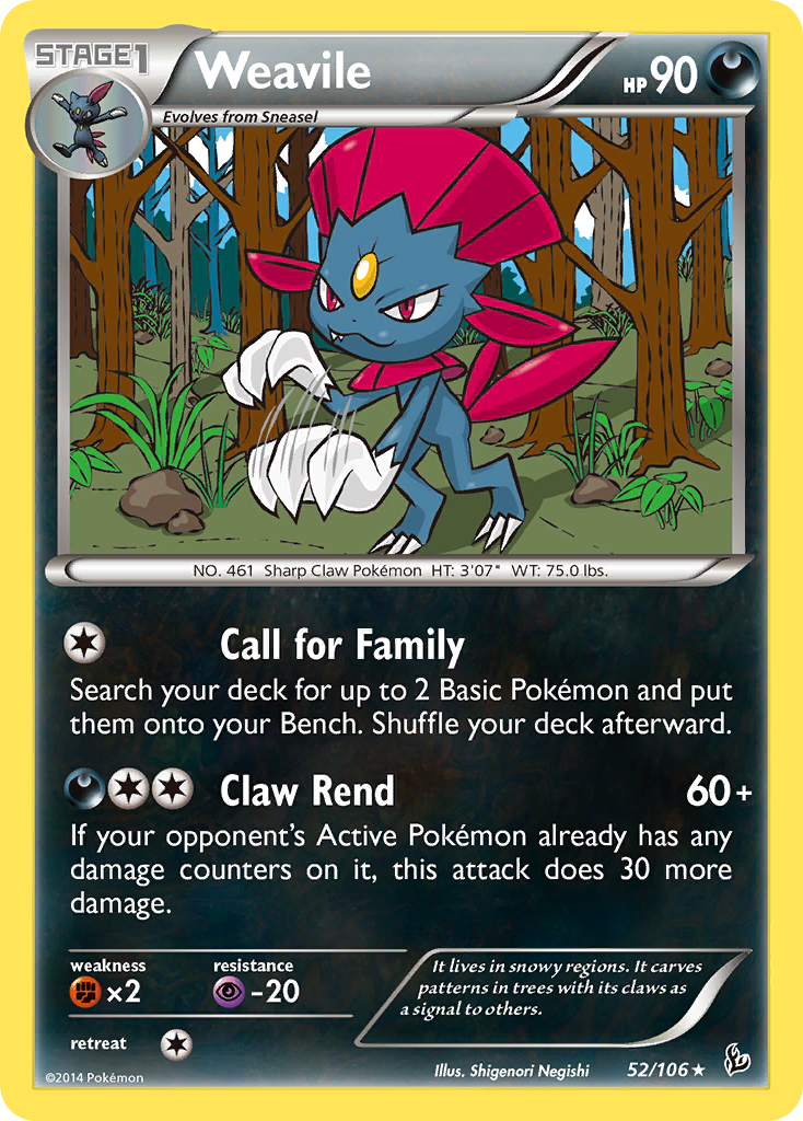 Weavile (52/106) [XY: Flashfire] | Mega City Incorporated