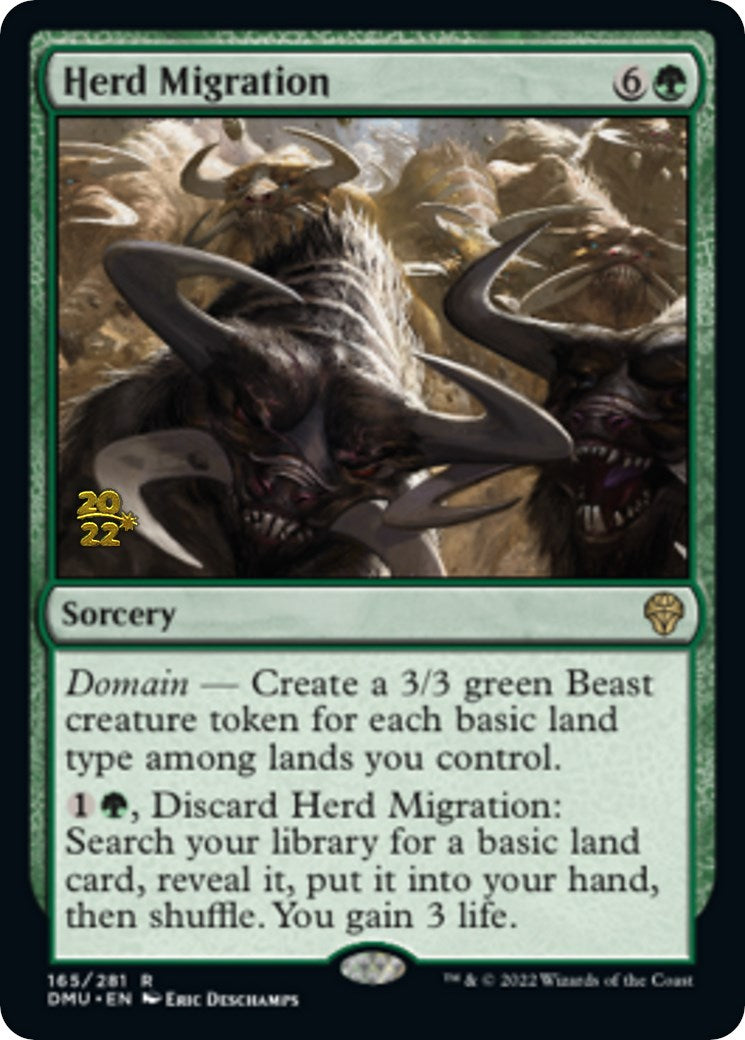 Herd Migration [Dominaria United Prerelease Promos] | Mega City Incorporated
