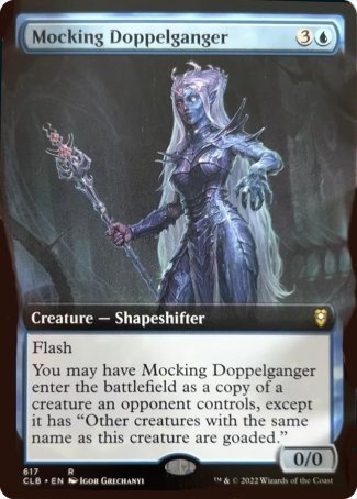 Mocking Doppelganger (Extended Art) [Commander Legends: Battle for Baldur's Gate] | Mega City Incorporated