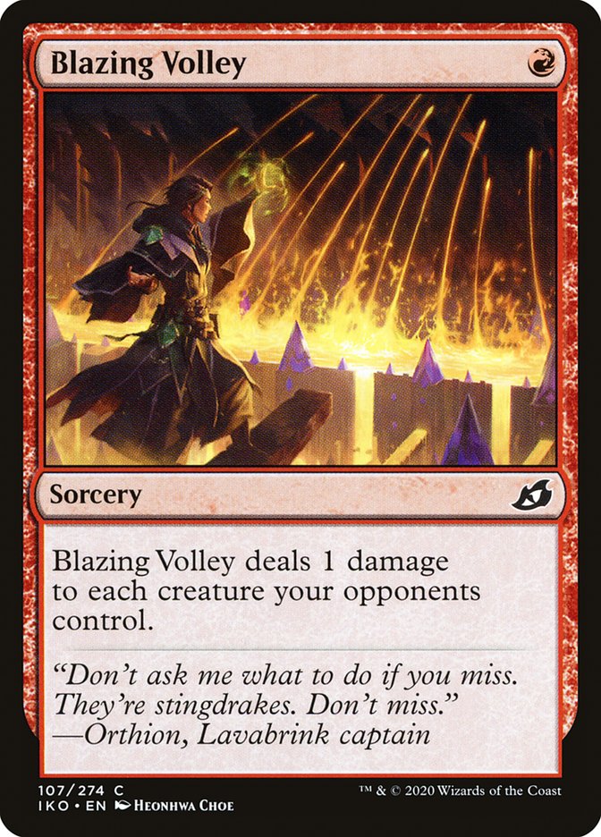 Blazing Volley [Ikoria: Lair of Behemoths] | Mega City Incorporated