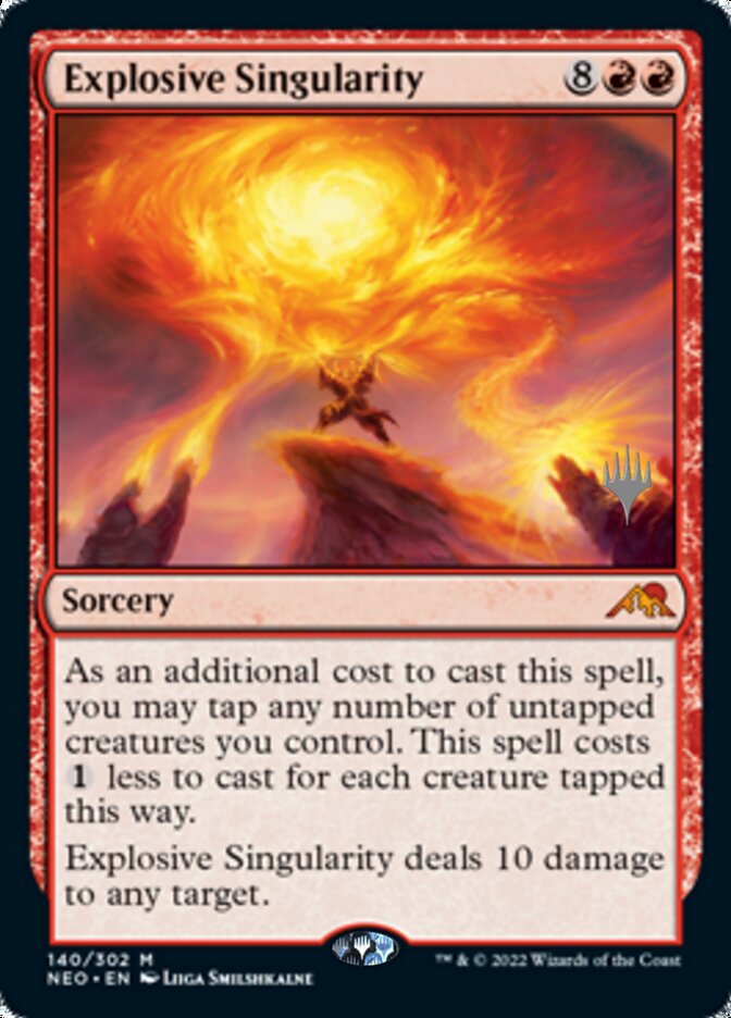 Explosive Singularity (Promo Pack) [Kamigawa: Neon Dynasty Promos] | Mega City Incorporated