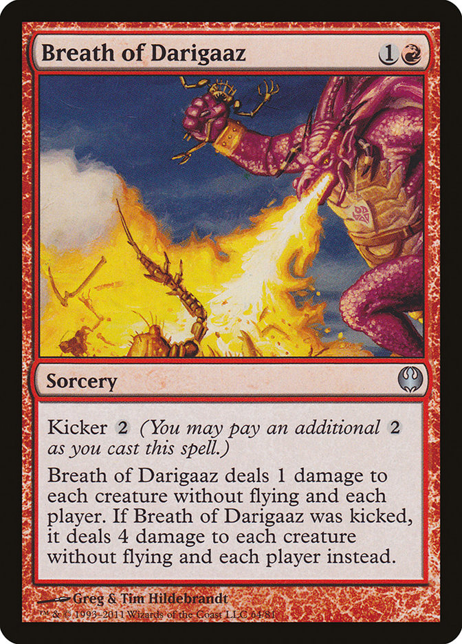 Breath of Darigaaz [Duel Decks: Knights vs. Dragons] | Mega City Incorporated