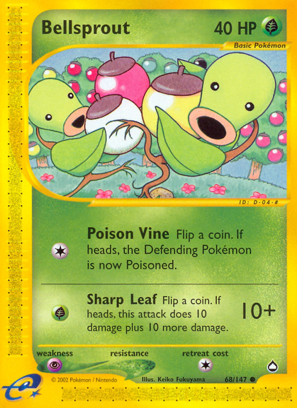 Bellsprout (68/147) [Aquapolis] | Mega City Incorporated