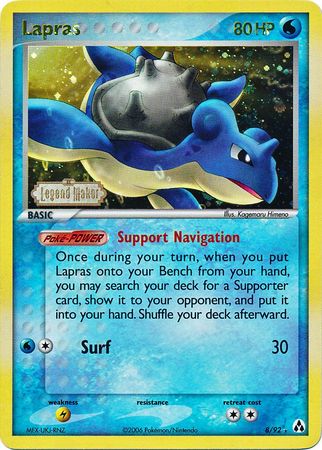 Lapras (8/92) (Stamped) [EX: Legend Maker] | Mega City Incorporated