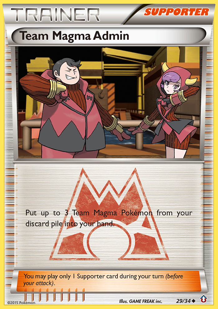 Team Magma Admin (29/34) [XY: Double Crisis] | Mega City Incorporated