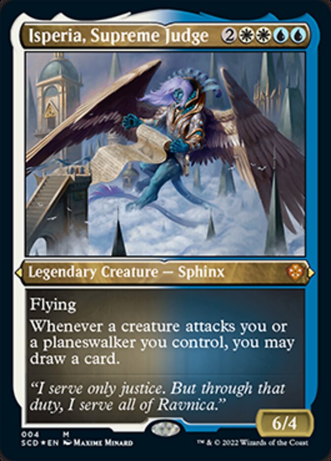 Isperia, Supreme Judge (Foil Etched) [Starter Commander Decks] | Mega City Incorporated