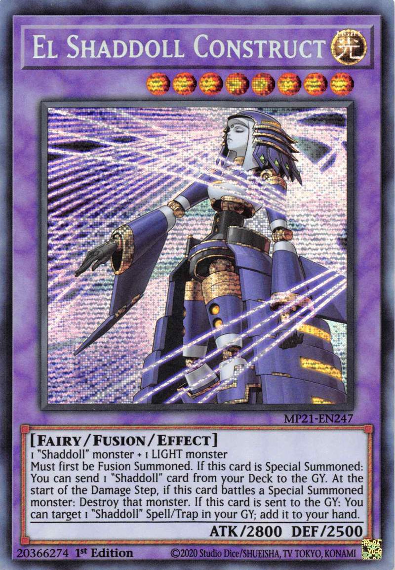 El Shaddoll Construct (Alternate Art) [MP21-EN247] Prismatic Secret Rare | Mega City Incorporated