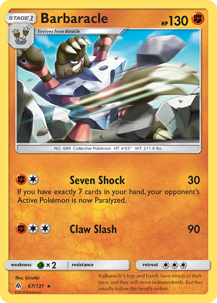 Barbaracle (67/131) [Sun & Moon: Forbidden Light] | Mega City Incorporated