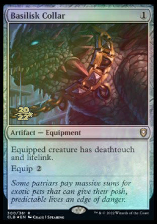 Basilisk Collar [Commander Legends: Battle for Baldur's Gate Prerelease Promos] | Mega City Incorporated