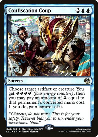 Confiscation Coup [Kaladesh Promos] | Mega City Incorporated