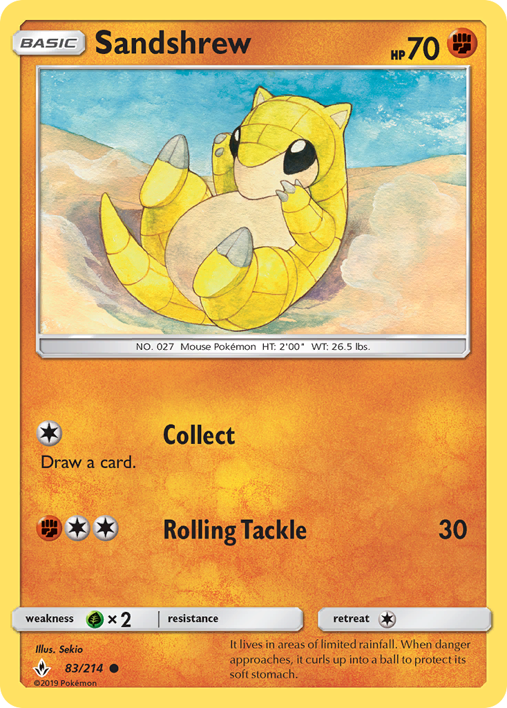 Sandshrew (83/214) [Sun & Moon: Unbroken Bonds] | Mega City Incorporated