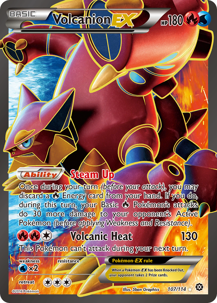 Volcanion EX (107/114) [XY: Steam Siege] | Mega City Incorporated