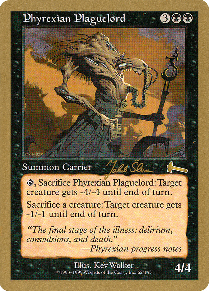 Phyrexian Plaguelord (Jakub Slemr) [World Championship Decks 1999] | Mega City Incorporated