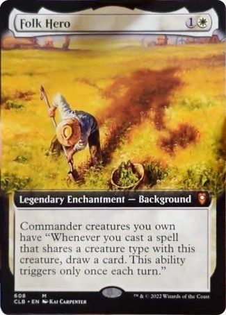 Folk Hero (Extended Art) [Commander Legends: Battle for Baldur's Gate] | Mega City Incorporated