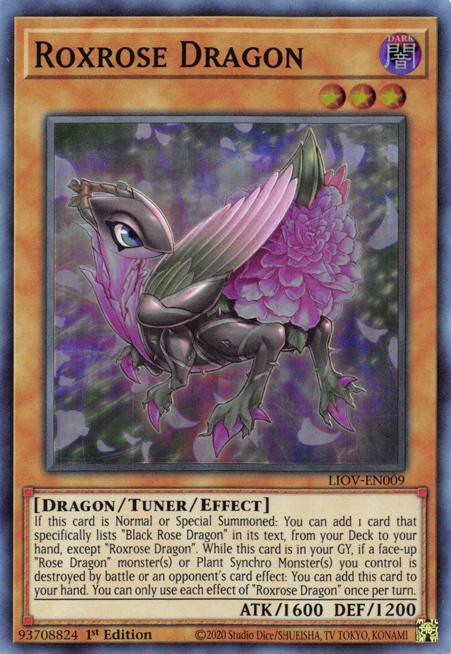 Roxrose Dragon [LIOV-EN009] Super Rare | Mega City Incorporated