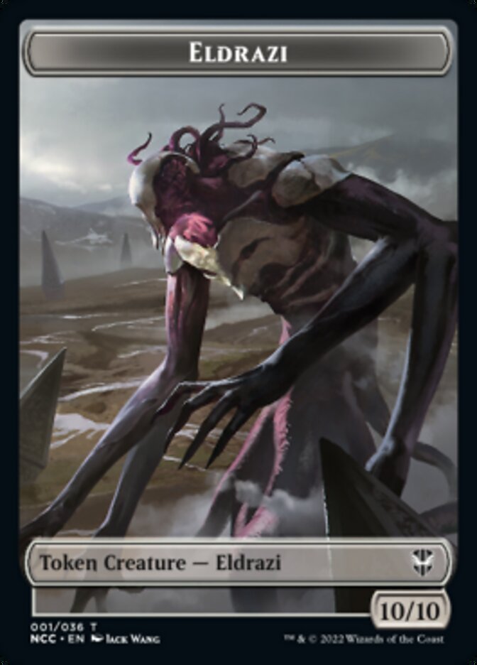 Eldrazi // Human Soldier Double-sided Token [Streets of New Capenna Commander Tokens] | Mega City Incorporated