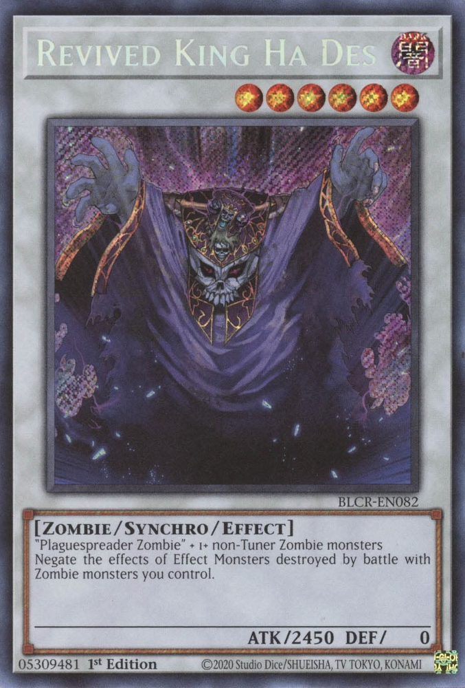 Revived King Ha Des [BLCR-EN082] Secret Rare | Mega City Incorporated