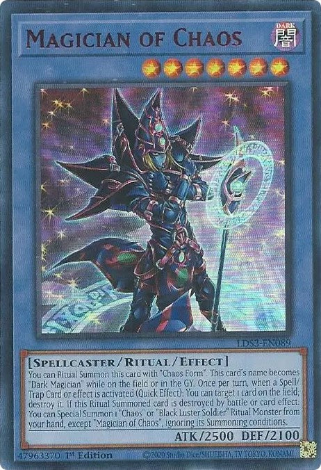 Magician of Chaos (Red) [LDS3-EN089] Ultra Rare | Mega City Incorporated