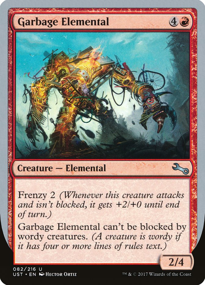 Garbage Elemental (2/4 Creature) [Unstable] | Mega City Incorporated