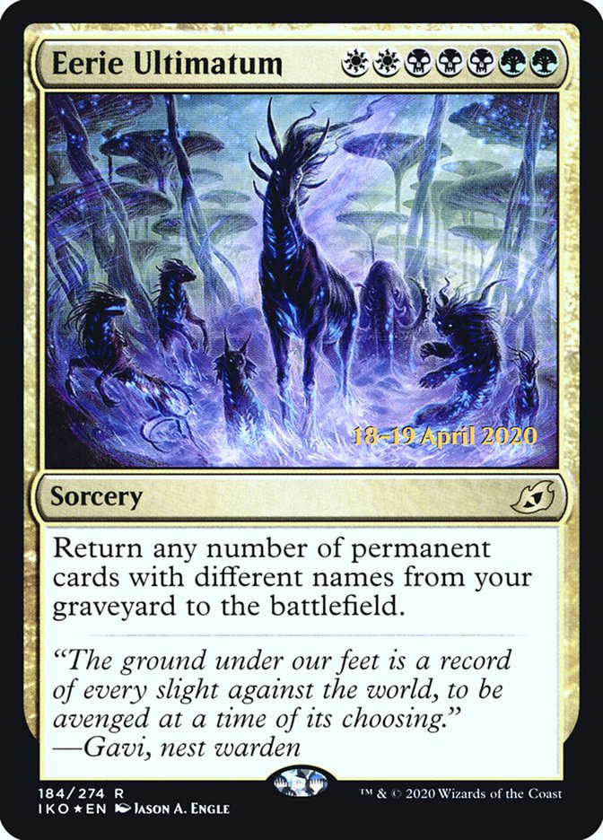 Eerie Ultimatum  [Ikoria: Lair of Behemoths Prerelease Promos] | Mega City Incorporated