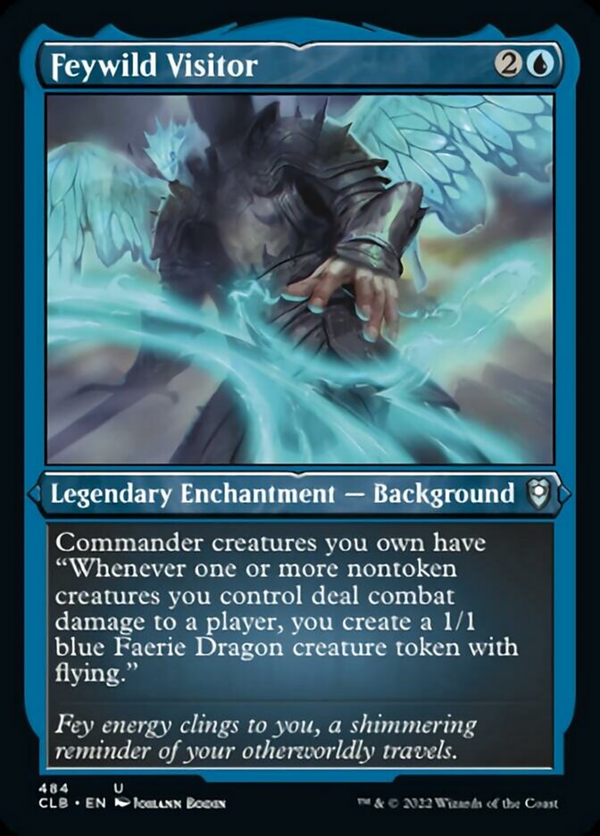 Feywild Visitor (Foil Etched) [Commander Legends: Battle for Baldur's Gate] | Mega City Incorporated