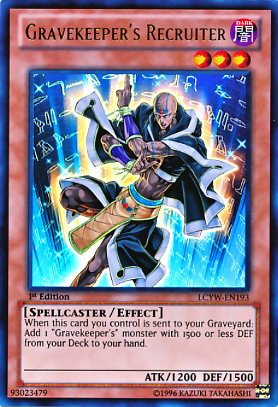 Gravekeeper's Recruiter [LCYW-EN193] Ultra Rare | Mega City Incorporated